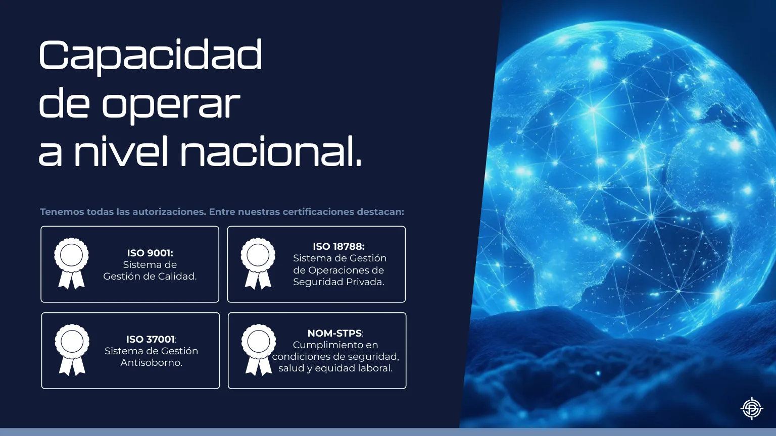 Mapa de México con cobertura nacional SPS